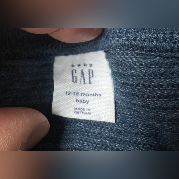 Baby gap kangaroo pouch blue joggers sizes 12-18 months and 18-24 months. VGUC - Picture 3 of 4